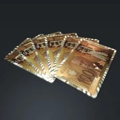 RARE-T Platinum Plated Playing Cards 100 Cad Pattern