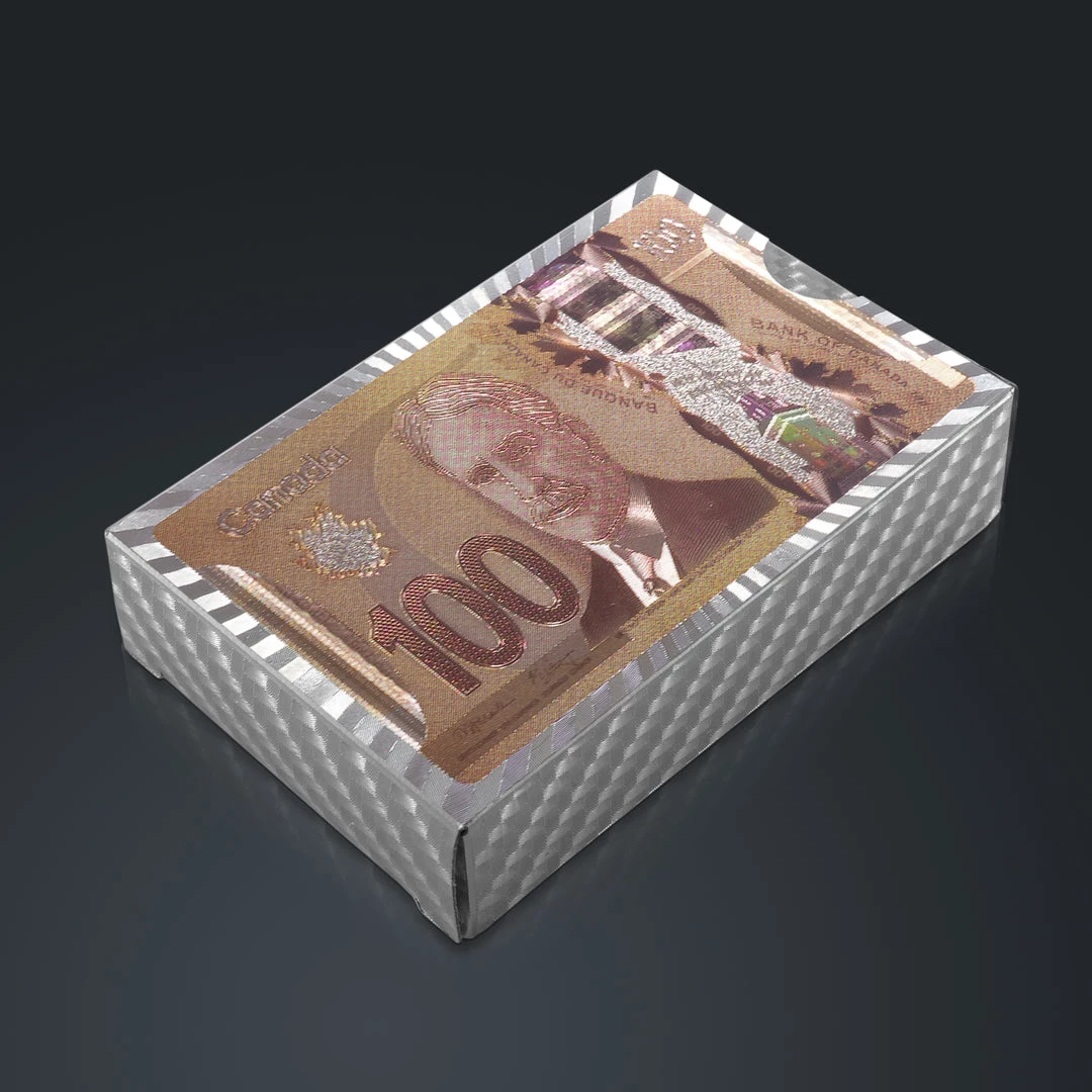 RARE-T Platinum Plated Playing Cards 100 Cad Pattern 4 RARE-T Platinum Plated Playing Cards 100 Cad Pattern