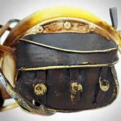 Decor L'Autre Sens 50'S Indian Chief Handmade Yellow Motorcycle Collectible Statues