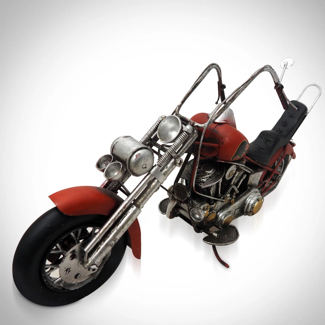 Decor L'Autre Sens Collectible Statues 70'S Harley-Davidson Chopper Handmade Metal Motorcycle 6 Decor L'Autre Sens Collectible Statues 70'S Harley-Davidson Chopper Handmade Metal Motorcycle