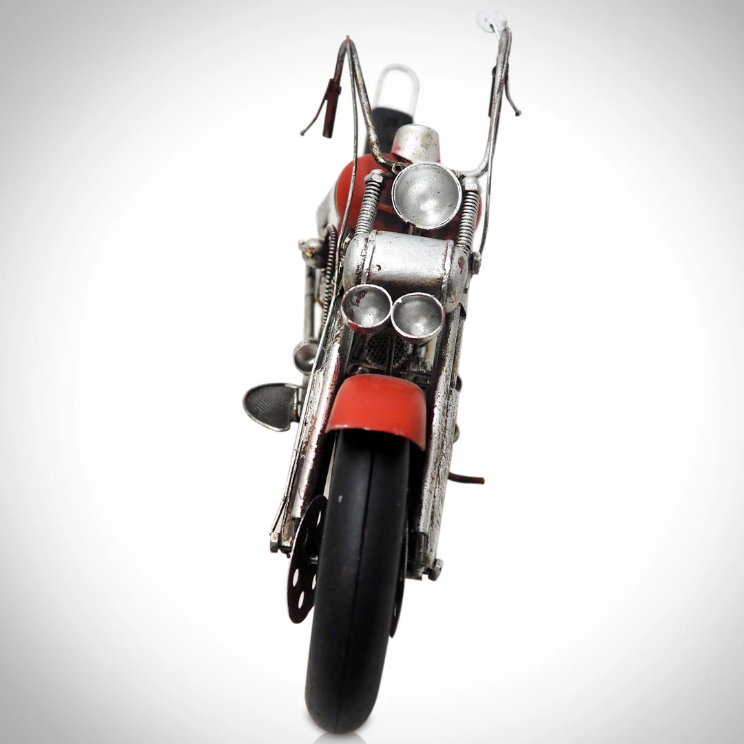 Decor L'Autre Sens Collectible Statues 70'S Harley-Davidson Chopper Handmade Metal Motorcycle 7 Decor L'Autre Sens Collectible Statues 70'S Harley-Davidson Chopper Handmade Metal Motorcycle