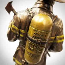 Decor L'Autre Sens Collectible Statues 9/11 Legendary Firefighter Mike Kehoe Cast Bronze Statue