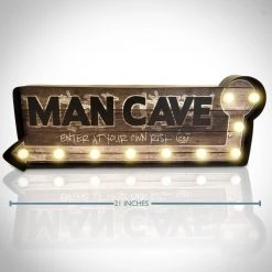 Decor L'Autre Sens Man-Cave Marquee Lighted Sign Barware & Signs