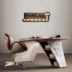 Decor L'Autre Sens Man-Cave Marquee Lighted Sign Barware & Signs