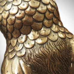 Decor L'Autre Sens Collectible Statues Steampunk Owl Clock Cast Bronze Statue