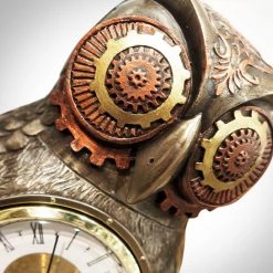 Decor L'Autre Sens Collectible Statues Steampunk Owl Clock Cast Bronze Statue 7 Decor L'Autre Sens Collectible Statues Steampunk Owl Clock Cast Bronze Statue