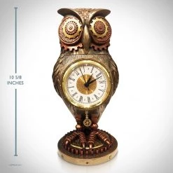 Decor L'Autre Sens Collectible Statues Steampunk Owl Clock Cast Bronze Statue 9 Decor L'Autre Sens Collectible Statues Steampunk Owl Clock Cast Bronze Statue