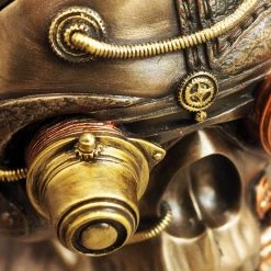 Decor L'Autre Sens Collectible Statues Steampunk Skull Cast Bronze Statue