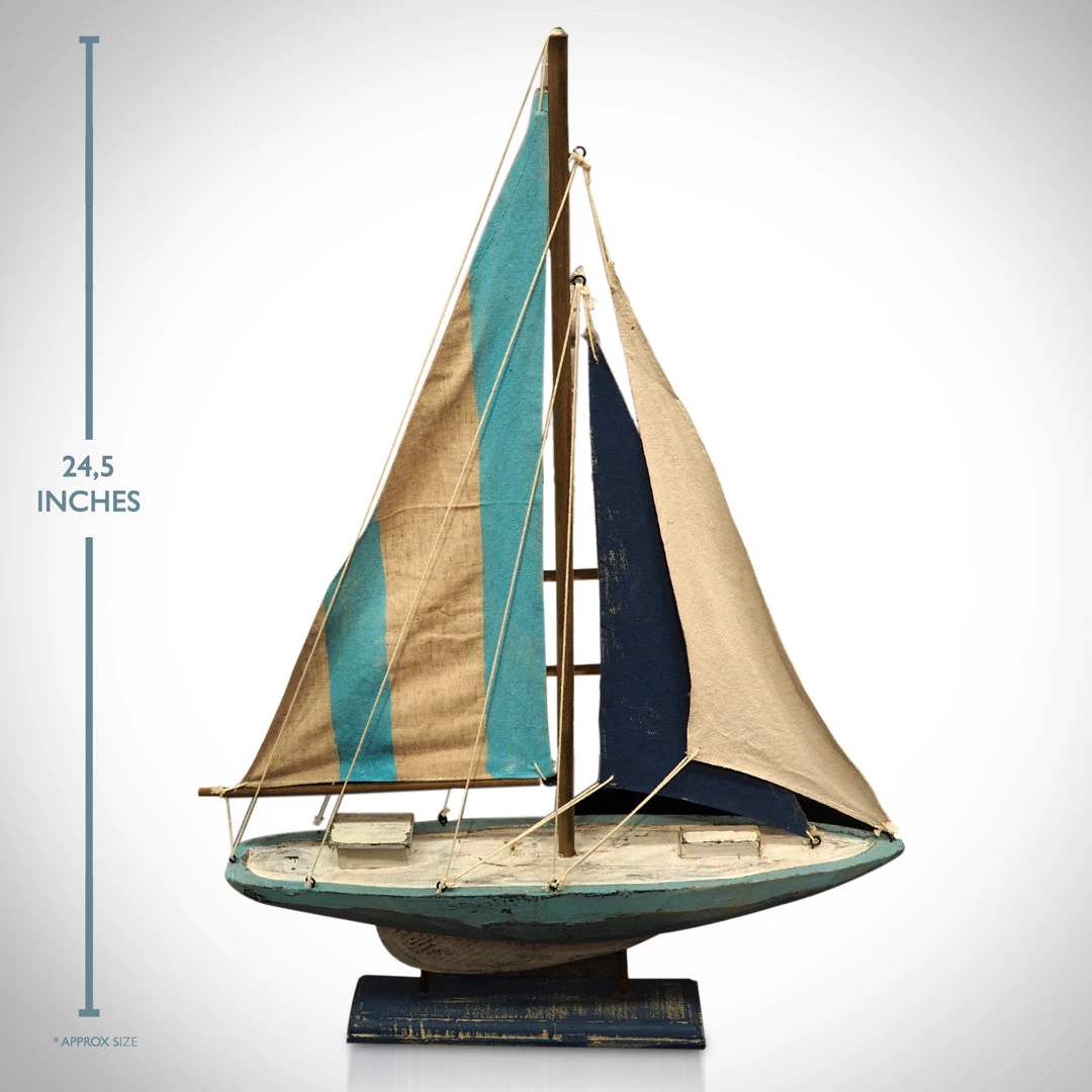Decor L'Autre Sens Sailing Boat Fine Art Statue 2 Decor L'Autre Sens Sailing Boat Fine Art Statue