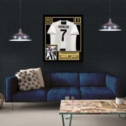 APW Signed Memorabilia Cristiano Ronaldo- Hand-Signed Juventus Jersey Custom Museum Frame