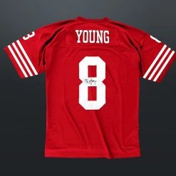 Rochester Sports Steve Young Hand-Signed 49Ers Custom Football Jersey Sports Memorabilia