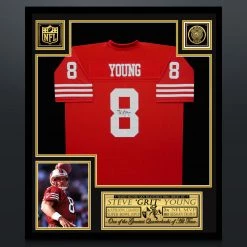 Rochester Sports Steve Young Hand-Signed 49Ers Custom Football Jersey Sports Memorabilia