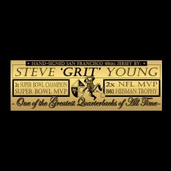 Rochester Sports Steve Young Hand-Signed 49Ers Custom Football Jersey Sports Memorabilia