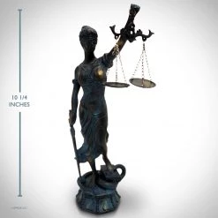 Decor L'Autre Sens Collectible Statues Lady Justice Folk Art Statue