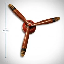 Decor L'Autre Sens Vintage Aircraft Propeller Wall Art Display Barware & Signs