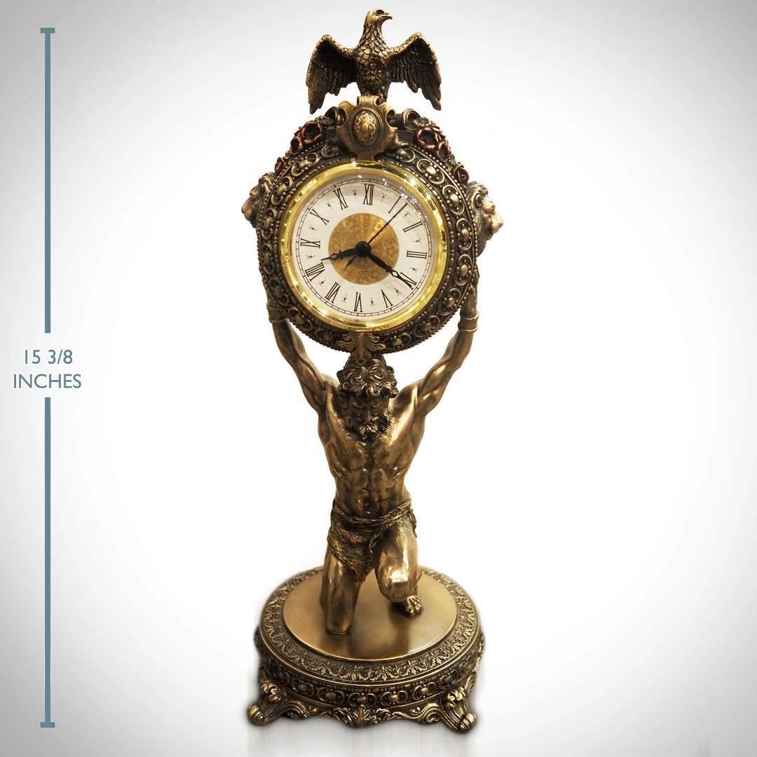 Decor L'Autre Sens Collectible Statues Greek Titan Atlas Cast Bronze Statue And Clock 7 Decor L'Autre Sens Collectible Statues Greek Titan Atlas Cast Bronze Statue And Clock