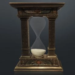 Decor L'Autre Sens Collectible Statues Egyptian Gate Hourglass Sand Timer Cast Bronze Statue