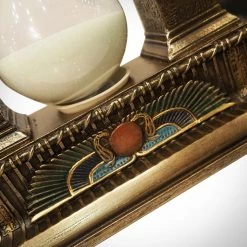 Decor L'Autre Sens Collectible Statues Egyptian Gate Hourglass Sand Timer Cast Bronze Statue