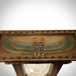 Decor L'Autre Sens Collectible Statues Egyptian Gate Hourglass Sand Timer Cast Bronze Statue