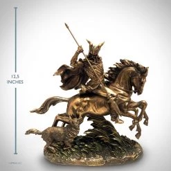 Decor L'Autre Sens Odin Norse God Riding Sleipnir Cast Bronze Statue
