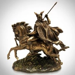 Decor L'Autre Sens Odin Norse God Riding Sleipnir Cast Bronze Statue