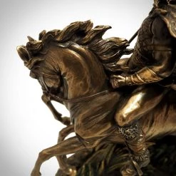 Decor L'Autre Sens Odin Norse God Riding Sleipnir Cast Bronze Statue