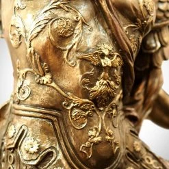 Decor L'Autre Sens Archangel Michael Fighting Lucifer Cast Bronze Statue 30