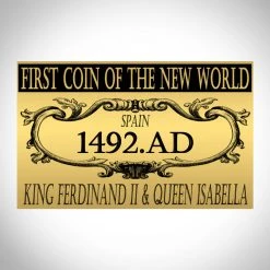 RARE-T New World First Coin - First Coin Of The Americas From 1492 AD Custom Museum Display Ancient Artifacts