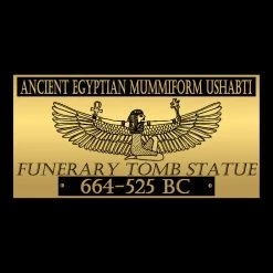 RARE-T Ushabti Tomb Statue - Ancient Egypt Blue Ushabti Tomb Statue From 664-525 Custom Museum Display