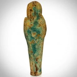 Best Of Egypt Ancient Artifacts Ushabti - Faience Glazed Scarab Chest Ushabti Tomb Statue From 554-332 BC Custom Museum Display