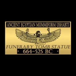 RARE-T Ancient Artifacts Authentic, Oversized Xl Carved Ushabti Tomb Statue Dating From 664-525 Bc