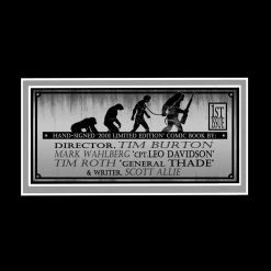 APW Signed Memorabilia Planet Of The Apes #1 2001 Comic Book Hand-Signed By Tim Burton, Mark Wahlberg, Tim Roth & Scott Allie