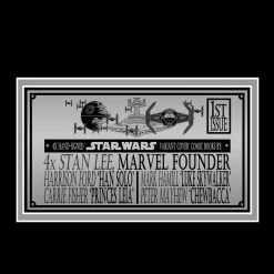 APW Star Wars #1 Set Of - 4 Variant Covers Comic Books Hand-Signed By Stan Lee, Harrison Ford, Mark Hamill, Carrie Fisher & Peter Mayhew Custom Frame