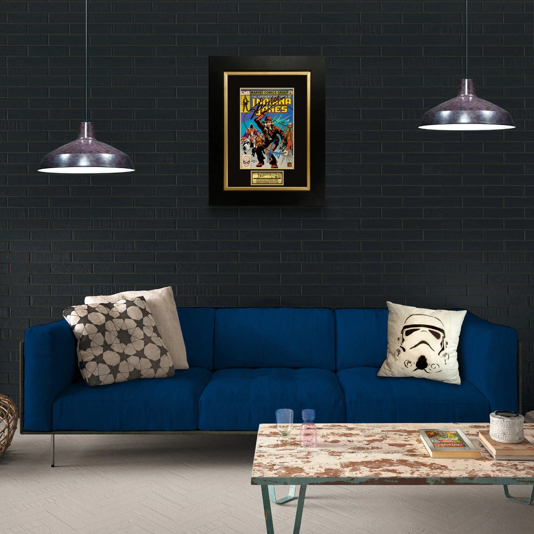 APW Signed Memorabilia Indiana Jones- The Further Adventures Of Indiana Jones #1 1982 Comic Book Hand-Signed By Harrison Ford, George Lucas & Stan Lee Custom Frame 7 APW Signed Memorabilia Indiana Jones- The Further Adventures Of Indiana Jones #1 1982 Comic Book Hand-Signed By Harrison Ford, George Lucas & Stan Lee Custom Frame