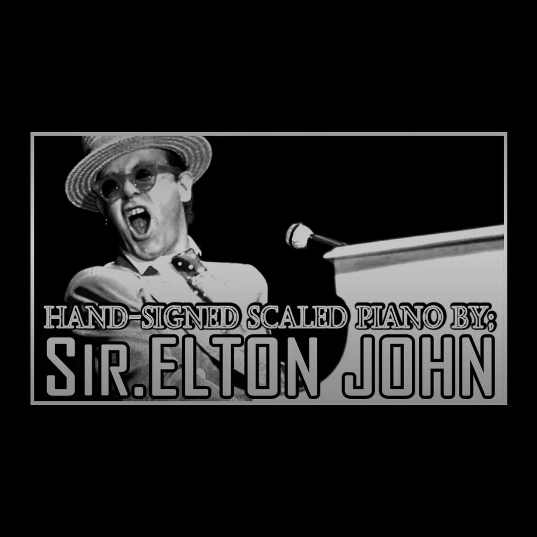 APW Elton John - Hand-Signed Mini Piano By Elton John Museum Display 2 APW Elton John - Hand-Signed Mini Piano By Elton John Museum Display