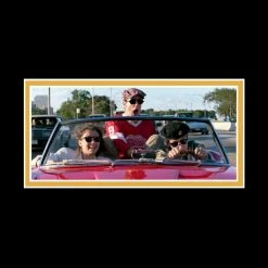 APW Signed Memorabilia Ferris Bueller'S Day Off- Hand-Signed Nrvous License Plate By Matthew Broderick Custom Frame