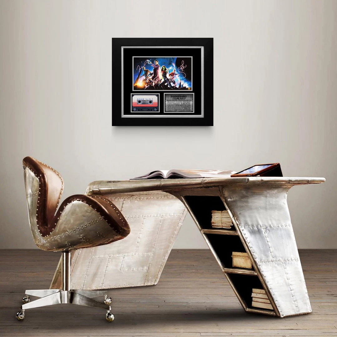 APW Guardians Of The Galaxy - Hand-Signed Photo & Mix Tape By Cast Members & Stan Lee Custom Frame Signed Memorabilia 3 APW Guardians Of The Galaxy - Hand-Signed Photo & Mix Tape By Cast Members & Stan Lee Custom Frame Signed Memorabilia
