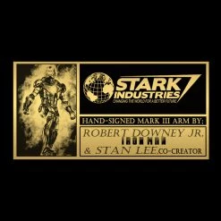 APW Signed Memorabilia Iron Man- Hand-Signed Life Size Iron Man Arm By Robert Downey Jr. & Stan Lee Museum Display