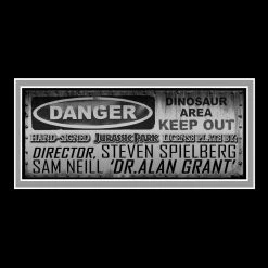 APW Signed Memorabilia Jurassic Park - Hand-Signed Explorer License Plate By Sam Neill & Steven Spielberg Custom Frame