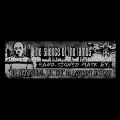 APW Silence Of The Lambs - Hand-Signed Hannibal Mask By Anthony Hopkins Museum Display