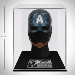 APW Signed Memorabilia Captain America- Hand-Signed Mask By Chris Evans & Stan Lee Custom Museum Display 8 APW Signed Memorabilia Captain America- Hand-Signed Mask By Chris Evans & Stan Lee Custom Museum Display