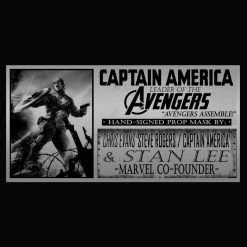 APW Signed Memorabilia Captain America- Hand-Signed Mask By Chris Evans & Stan Lee Custom Museum Display