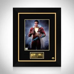 APW Shazam- Hand-Signed Photo By Zachary Levi Custom Frame