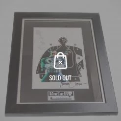 VAULT COLLECTIBLES The Punisher Signed Zeck Art Print Rare-T Exclusive Custom Frame Signed Memorabilia