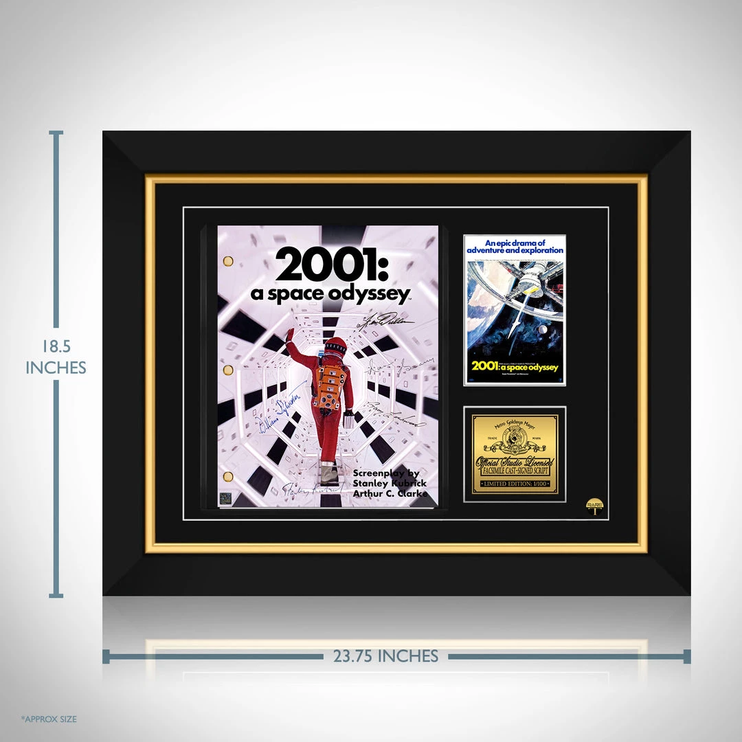 RARE-T 2001 Space Odyssey Script Limited Signature Edition Studio Licensed Custom Frame 2 RARE-T 2001 Space Odyssey Script Limited Signature Edition Studio Licensed Custom Frame