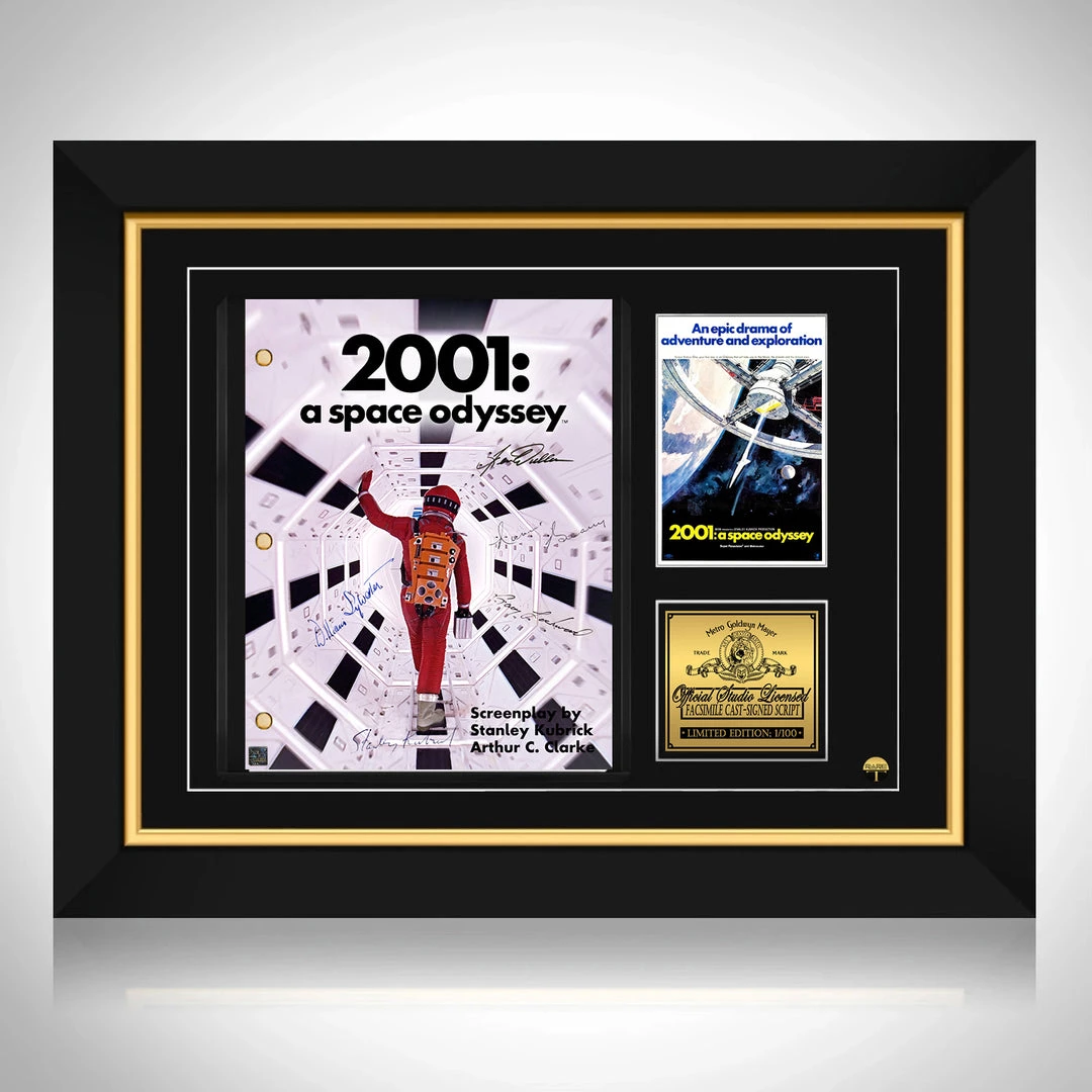 RARE-T 2001 Space Odyssey Script Limited Signature Edition Studio Licensed Custom Frame 1 RARE-T 2001 Space Odyssey Script Limited Signature Edition Studio Licensed Custom Frame