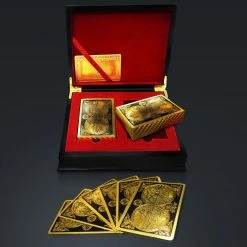 RARE-T 24K Gold Plated Playing Cards With World Antique Map Design Ready To Ship! 48 Hour Shipping!