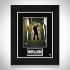 PPC 24 - Beckett Certified Hand-Signed Photo By Kiefer Sutherland Custom Frame