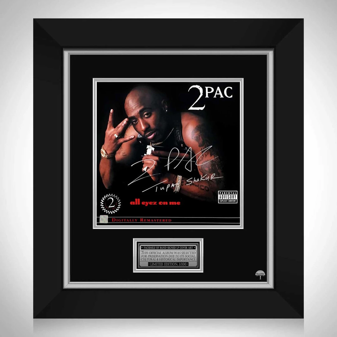 RARE-T 2PAC All Eyez On Me LP Cover Limited Signature Edition Studio Licensed Custom Frame Limited Edition Frames 8 RARE-T 2PAC All Eyez On Me LP Cover Limited Signature Edition Studio Licensed Custom Frame Limited Edition Frames