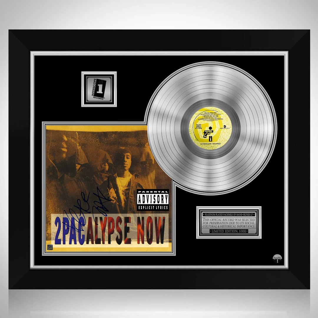 RARE-T 2Pac 2pacalypse Now Platinum LP Limited Signature Edition Studio Licensed Custom Frame 1 RARE-T 2Pac 2pacalypse Now Platinum LP Limited Signature Edition Studio Licensed Custom Frame